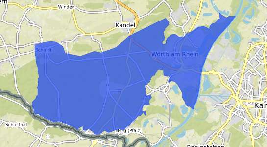 Bodenrichtwertkarte W&ouml;rth am Rhein